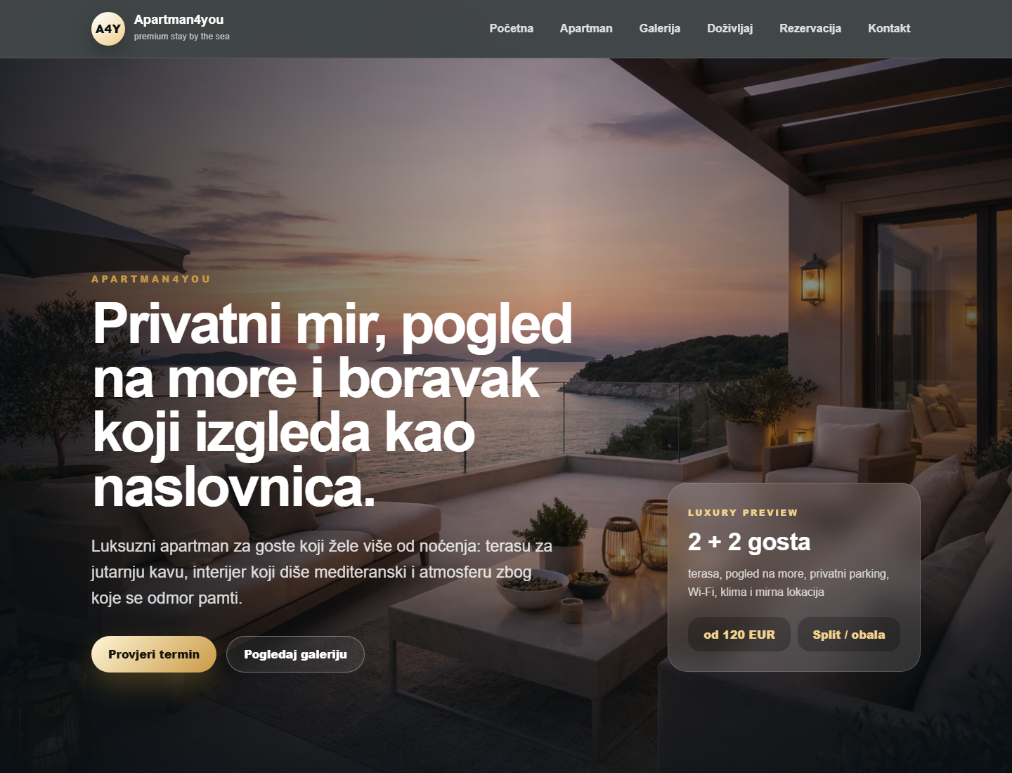 Apartman4you PREMIUM primjer